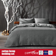 Cotton Hemp Duvet Cover Set for Home Luxury Hotel Use